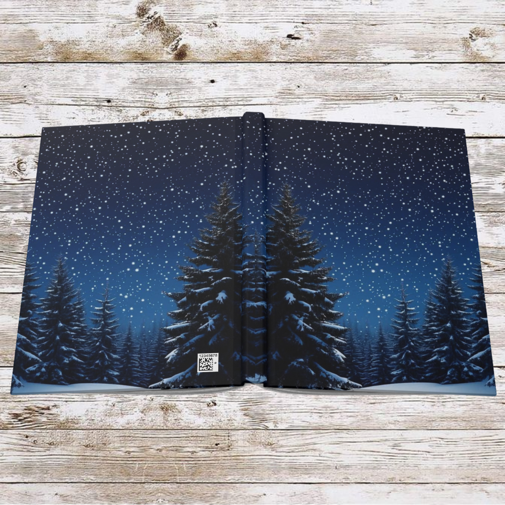 Evergreen Christmas Tree Daily Journal - Hardcover Journal, Planner, Personal Growth Gift, Notebook, Bullet Journal, Organizer, Matte