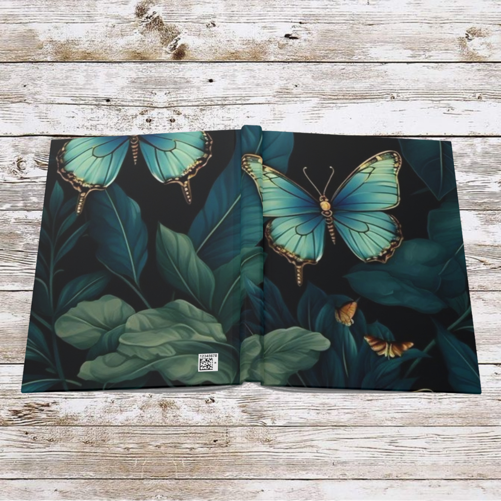 Blue Butterfly Daily Journal - Hardcover - Your Ultimate Companion for Planning, Reflection, and Personal Growth