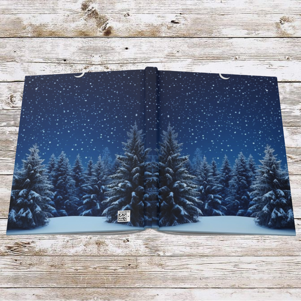 Green Christmas Tree Daily Journal - Hardcover Journal, Planner, Personal Growth Gift, Notebook, Bullet Journal, Organizer, Matte