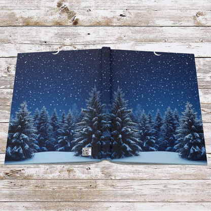 Green Christmas Tree Daily Journal - Hardcover Journal, Planner, Personal Growth Gift, Notebook, Bullet Journal, Organizer, Matte