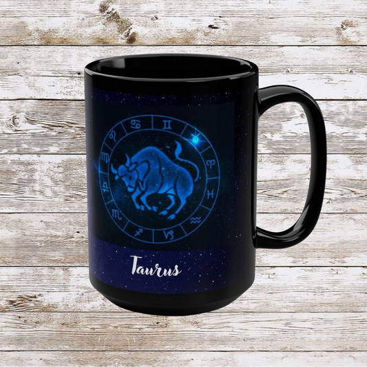 Taurus Zodiac Mug, Horoscope Coffee Cup, Astrology Gift, Lunar New Year, Holiday Mug, 15oz