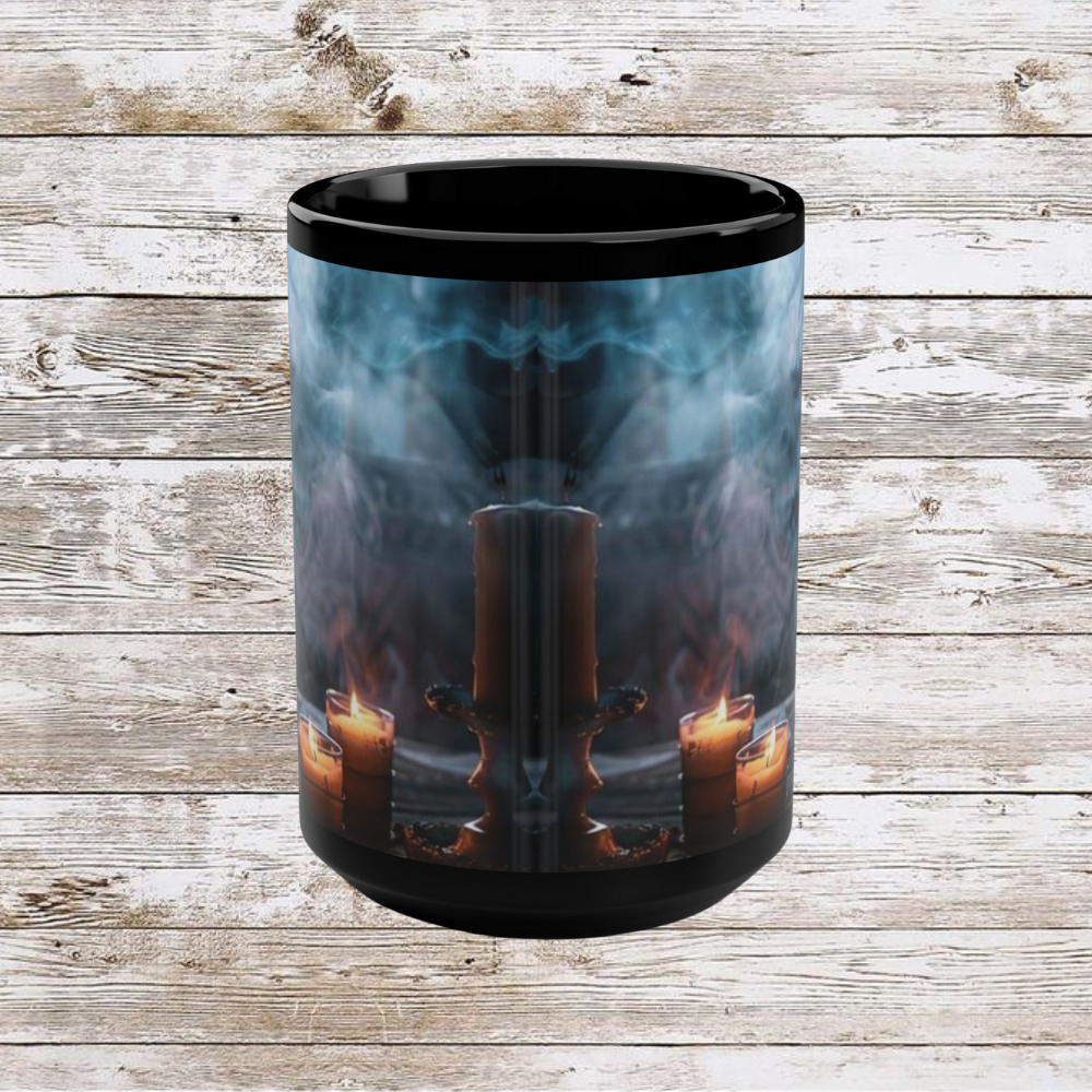 Candle Mist Mug, 15oz - Coffee Cup For Relaxing Vibes