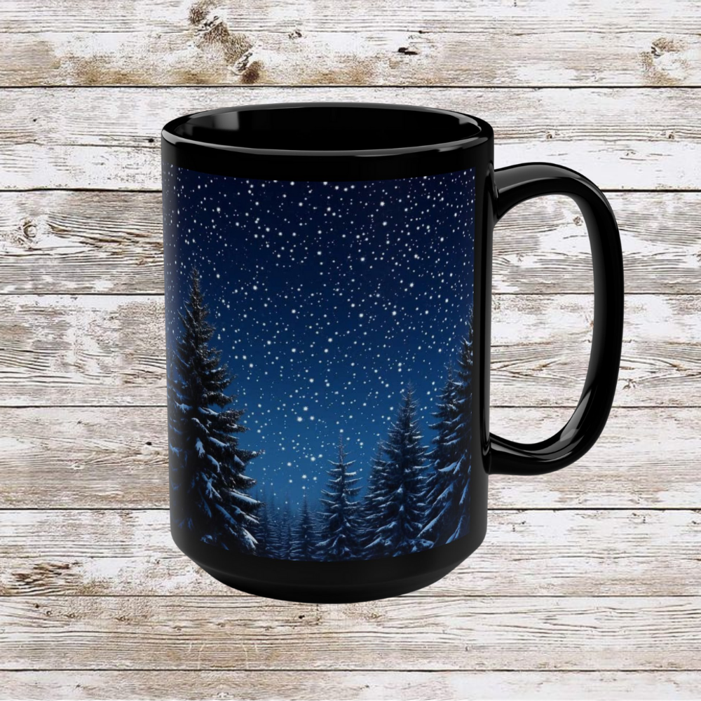 Evergreen Christmas Tree Ceramic Mug - Coffee Lover Gift Idea, Tea Cup, Hot Beverage Mug, Novelty Mug, Unique Gift