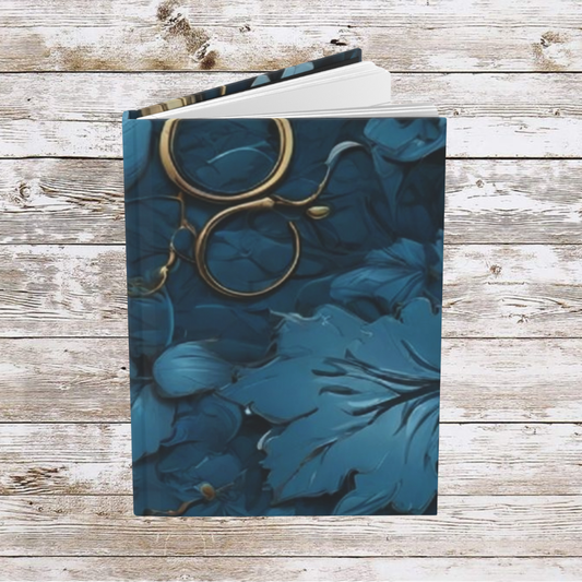 Blue Leaf Daily Journal - Hardcover - Your Ultimate Companion for Planning, Reflection, and Personal Growth