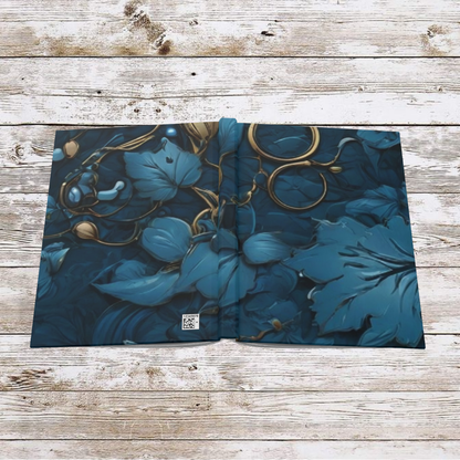 Blue Leaf Daily Journal - Hardcover - Your Ultimate Companion for Planning, Reflection, and Personal Growth