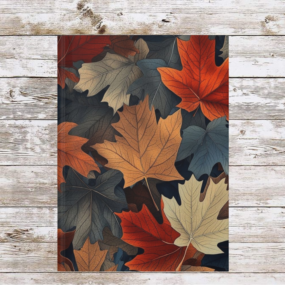 Colorful Leaves Collage Daily Journal - Hardcover - Your Ultimate Companion for Planning, Reflection, and Personal Growth