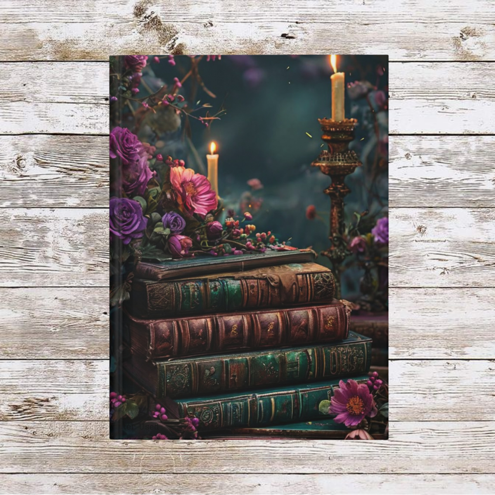 Candles and Books Daily Journal - Hardcover - Your Ultimate Companion for Planning, Reflection, and Personal Growth