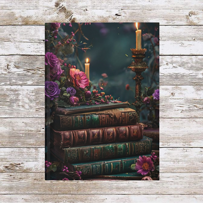 Candles and Books Daily Journal - Hardcover - Your Ultimate Companion for Planning, Reflection, and Personal Growth