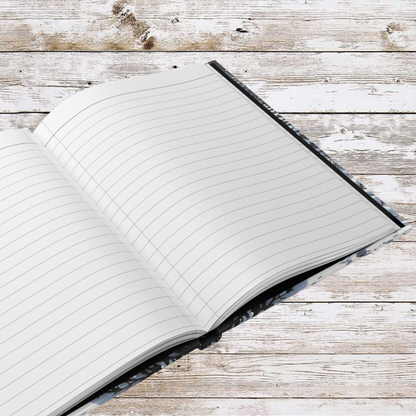 White Winter Christmas Tree Daily Journal - Hardcover Journal, Planner, Personal Growth Gift, Notebook, Bullet Journal, Organizer, Matte