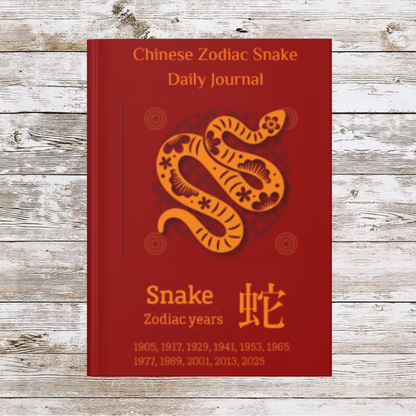 Chinese Zodiac Snake Daily Journal - Hardcover - Your Ultimate Companion for Planning, Reflection, and Personal Growth