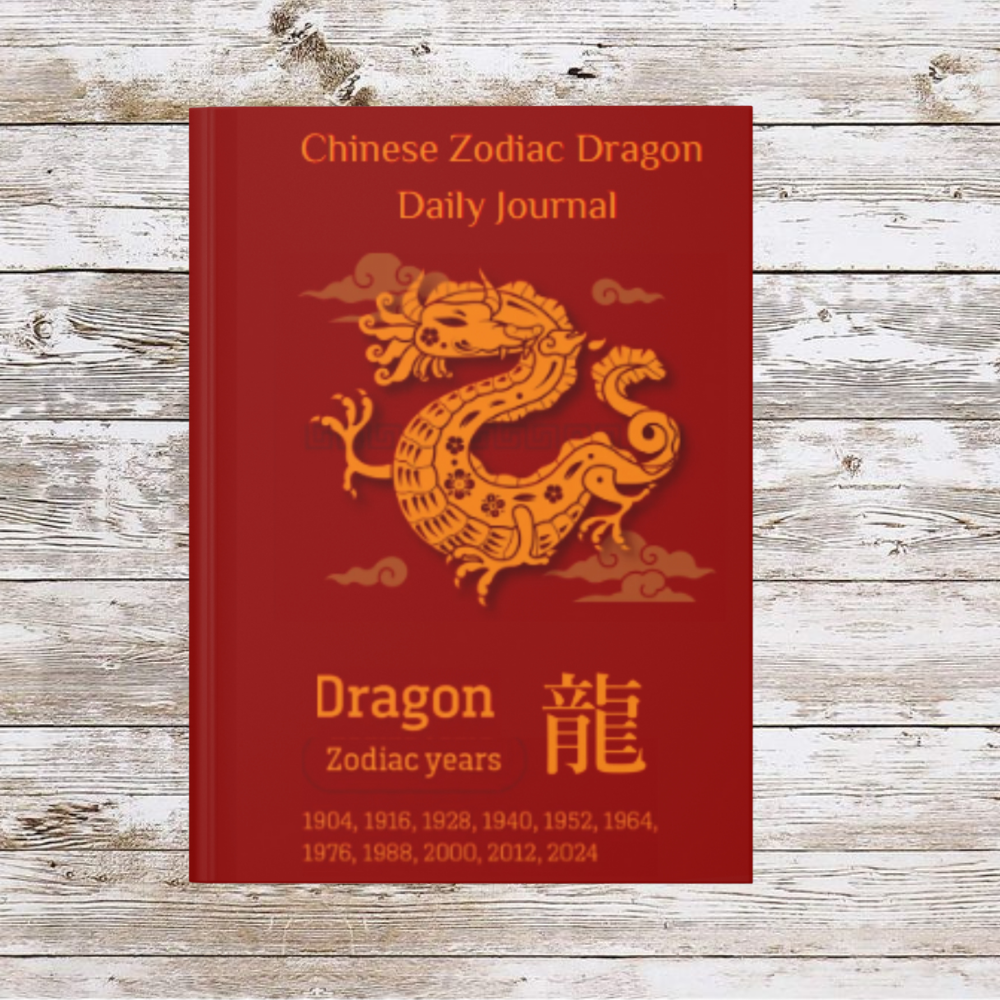 Chinese Zodiac Dragon Daily Journal - Hardcover - Your Ultimate Companion for Planning, Reflection, and Personal Growth