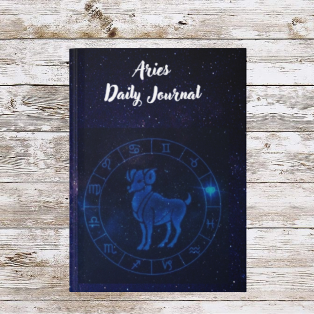 Aries Sign Daily Journal - Hardcover - Astrological Themed Journal for Reflection and Memories