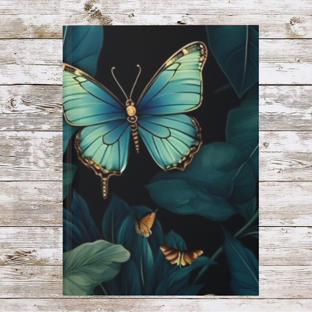 Blue Butterfly Daily Journal - Hardcover - Your Ultimate Companion for Planning, Reflection, and Personal Growth