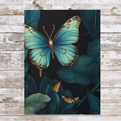 Blue Butterfly Daily Journal - Hardcover - Your Ultimate Companion for Planning, Reflection, and Personal Growth