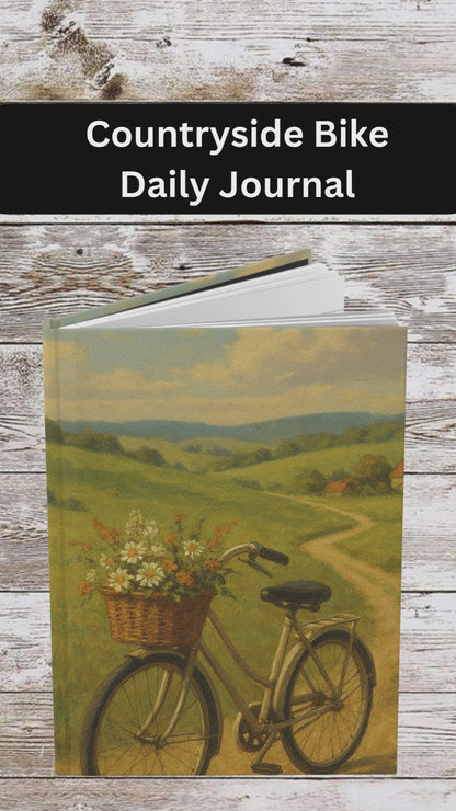 Countryside Bike Hardcover Journal — Daily Planner & Notebook