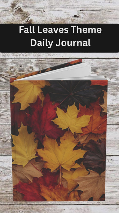 Fall Leaves Daily Journal - Hardcover - Your Ultimate Companion for Planning, Reflection, and Personal Growth