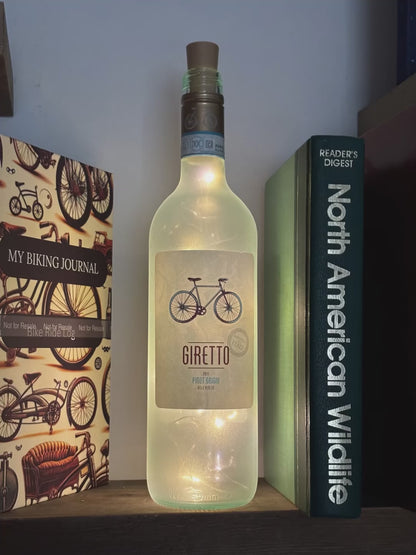 Frosted Wine Bottle Light Giretto Bicycle