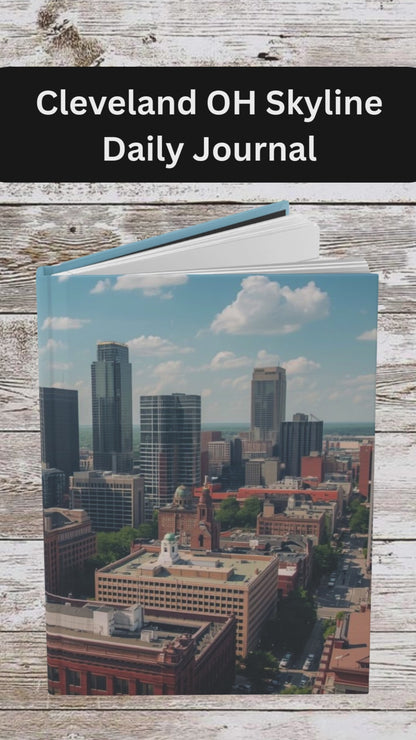 Cleveland OH Skyline Daily Hardcover Journal — Planning, Reflection & Growth