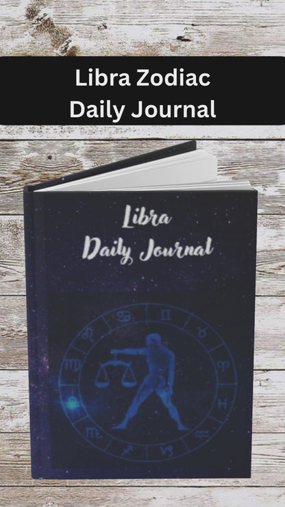 Libra Sign Daily Journal - Hardcover - Astrological Themed Journal for Reflection and Memories