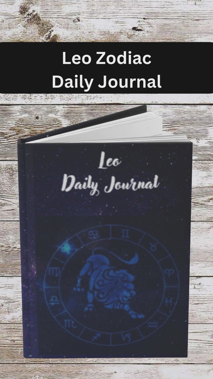 Leo Sign Daily Journal - Hardcover - Astrological Themed Journal for Reflection and Memories