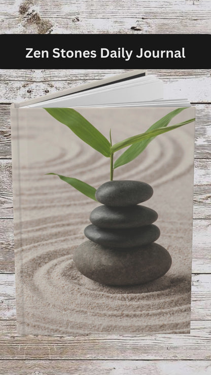 Zen Stones Daily Journal - Hardcover - Your Ultimate Companion for Planning, Reflection, and Personal Growth