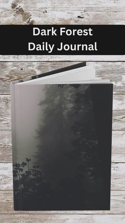 Dark Forest Theme Daily Journal - Hardcover - Your Ultimate Companion for Planning, Reflection, and Personal Growth