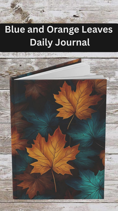Blue and Orange Fall Leaves Hardcover - Your Ultimate Companion for Planning, Reflection, and Personal Growth