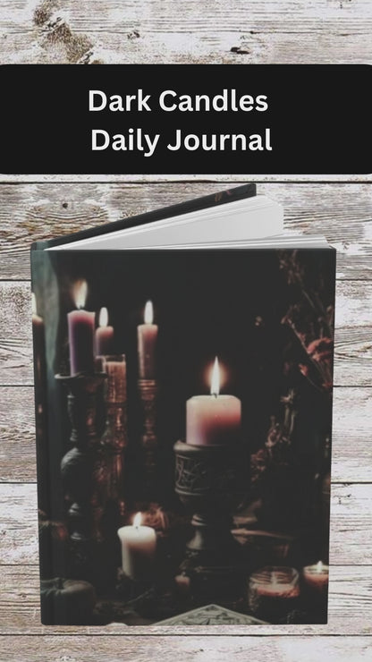 Dark Candles Daily Journal - Hardcover - Your Ultimate Companion for Planning, Reflection, and Personal Growth