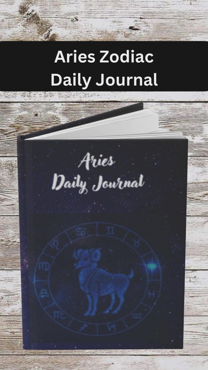 Aries Sign Daily Journal - Hardcover - Astrological Themed Journal for Reflection and Memories