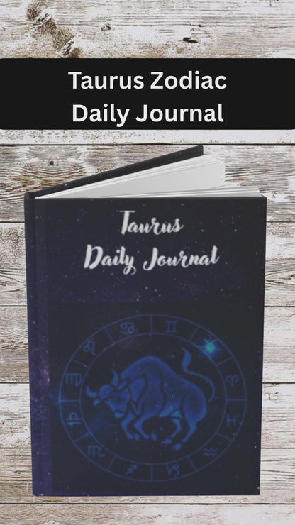 Taurus Sign Daily Journal - Hardcover - Astrological Themed Journal for Reflection and Memories