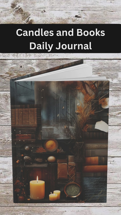 Candles and Books Daily Journal - Hardcover - Your Ultimate Companion for Planning, Reflection, and Personal Growth