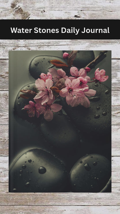 Water Stones Daily Journal - Hardcover - Your Ultimate Companion for Planning, Reflection, and Personal Growth