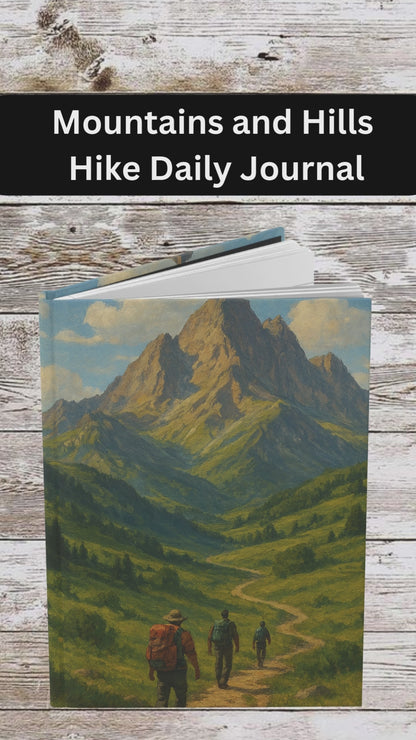 Mountains and Hills Hike Hardcover Journal — Daily Planner & Notebook