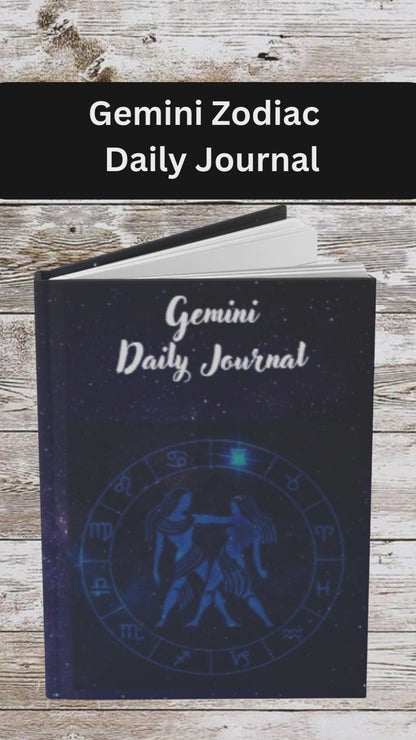 Gemini Sign Daily Journal - Hardcover - Astrological Themed Journal for Reflection and Memories