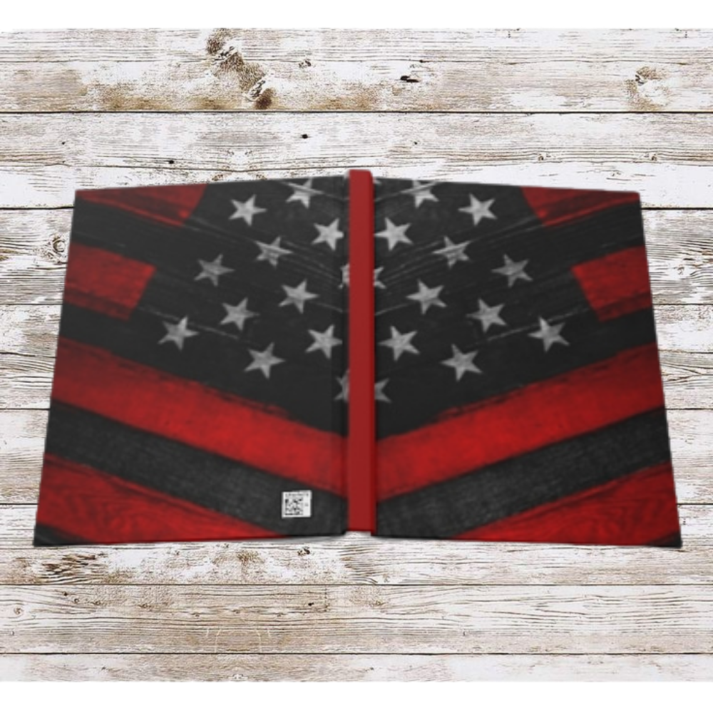 Red & Blue Flag Daily Journal - Hardcover - Your Ultimate Companion for Planning, Reflection, and Personal Growth
