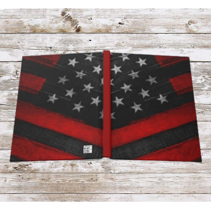 Red & Blue Flag Daily Journal - Hardcover - Your Ultimate Companion for Planning, Reflection, and Personal Growth