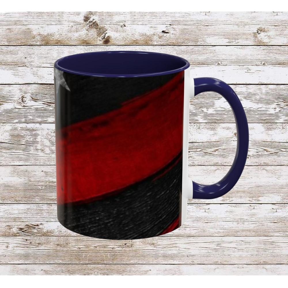 Red & Blue USA Flag Coffee Mug | Perfect Gift for Patriots, Home Decor, Father's Day, Coffee Lovers, Art Enthusiasts