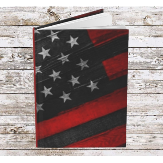 Red & Blue Flag Daily Journal - Hardcover - Your Ultimate Companion for Planning, Reflection, and Personal Growth