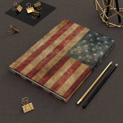 Vintage Flag Daily Journal - Hardcover - Your Ultimate Companion for Planning, Reflection, and Personal Growth