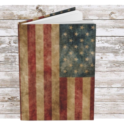 Vintage Flag Daily Journal - Hardcover - Your Ultimate Companion for Planning, Reflection, and Personal Growth