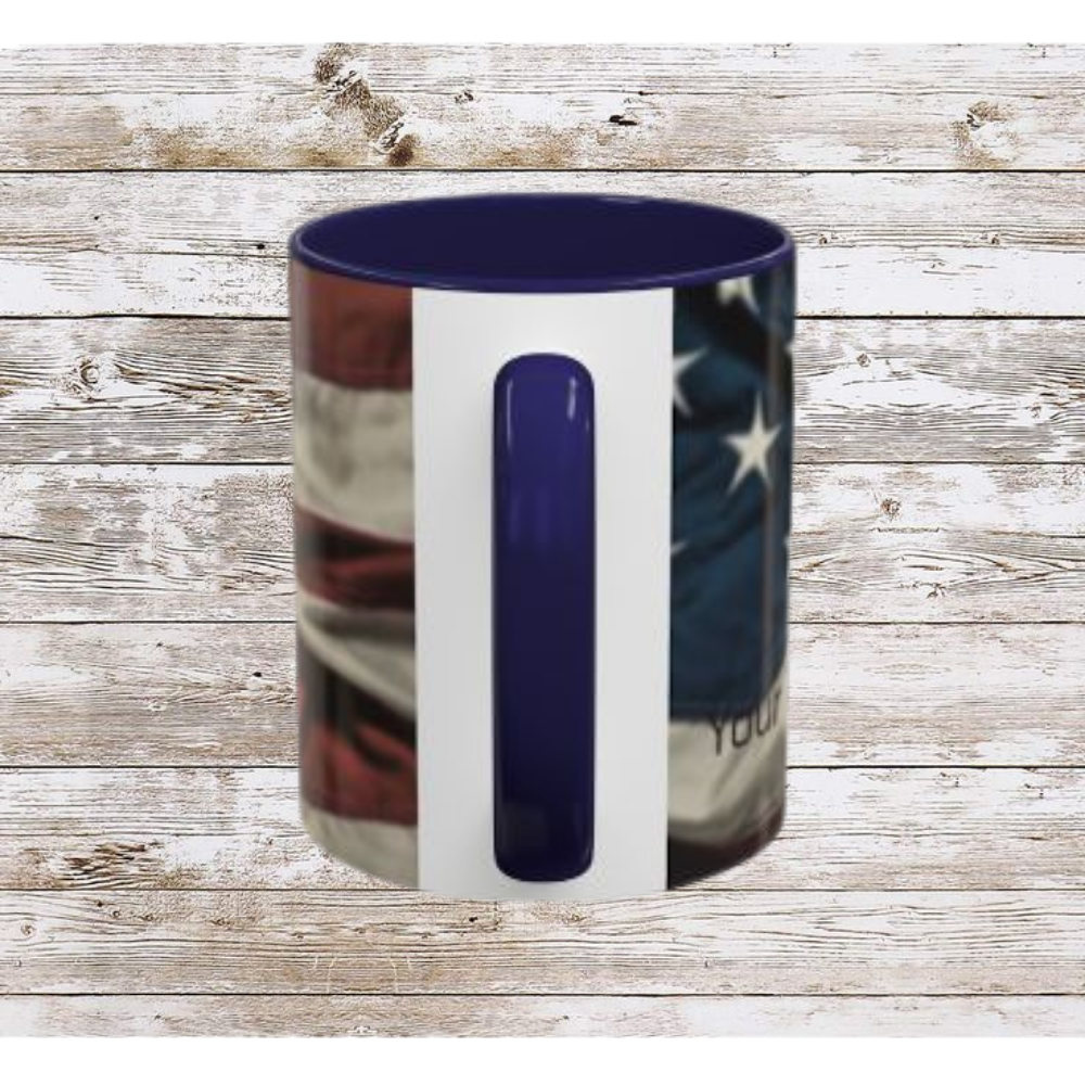 Wrinkled USA Flag Coffee Mug | Perfect Gift for Patriots, Home Decor, Father's Day, Coffee Lovers, Art Enthusiasts